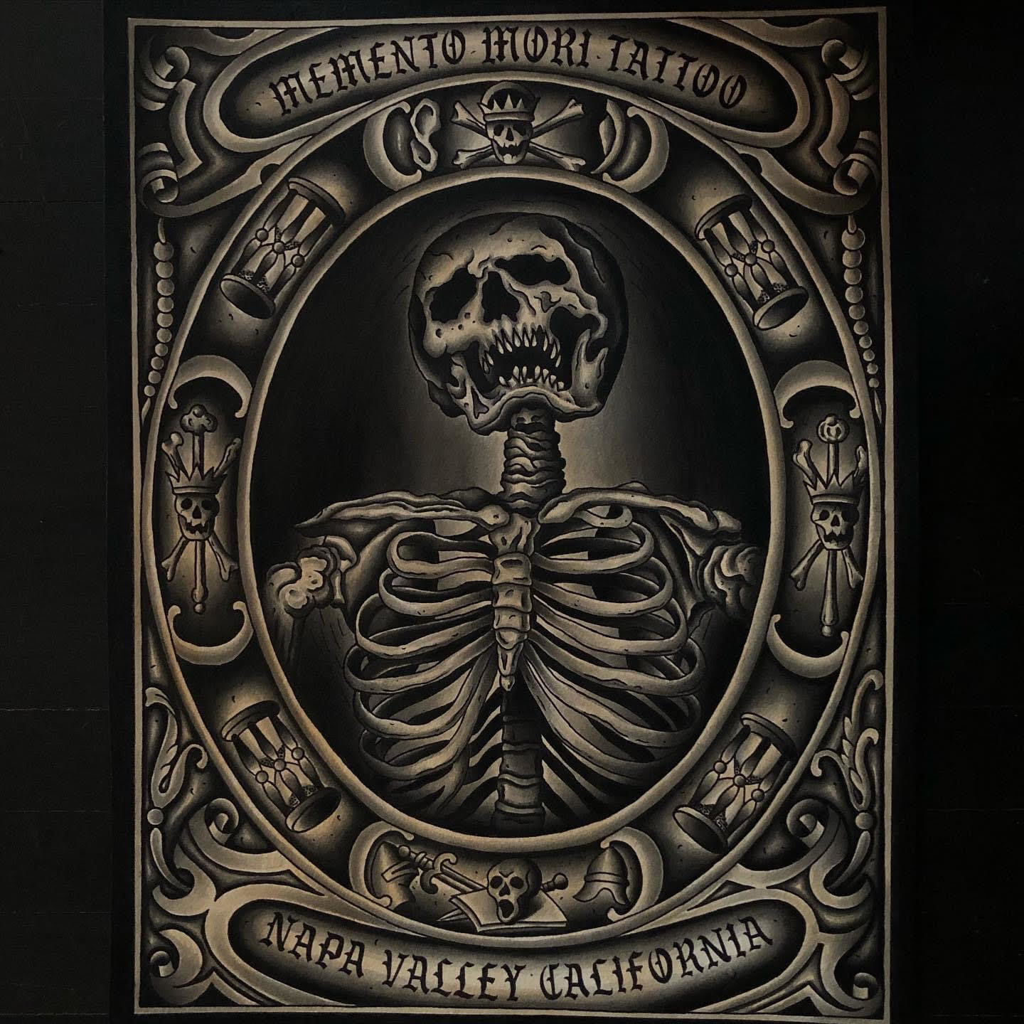 Memento Mori Tattoo in Napa